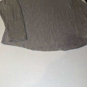 VASS Joan Vass Solid Gray  Long Sleeve Oversized Tunic Sweater Women’s‎ Xl